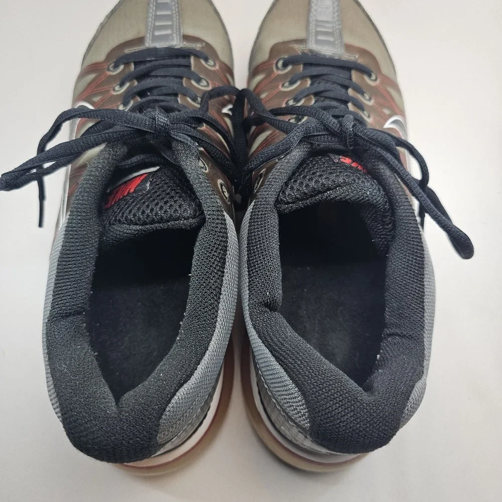 Nike Air Max 2009 Men's 8.5 Gray Black Red Running Shoes Sneakers 354744-003